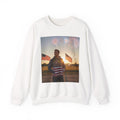 Patriotic Crewneck Sweatshirt – American Flag Fireworks Photo Design