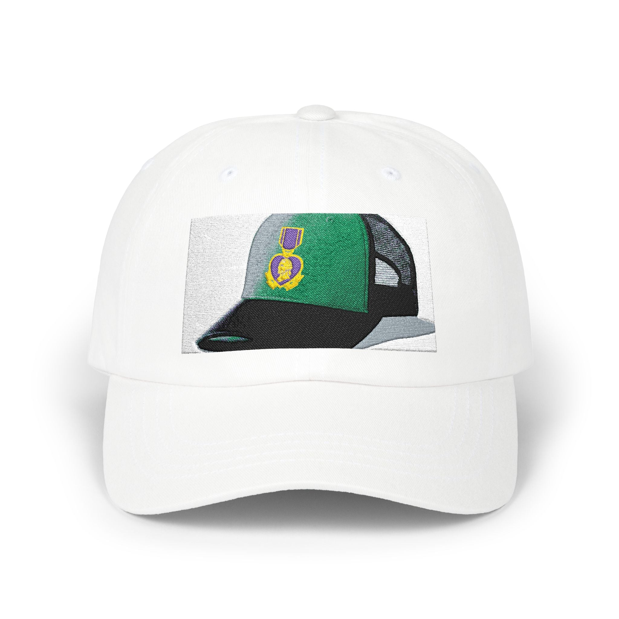 Dad Cap with Green Trucker Hat Embroidered Patch