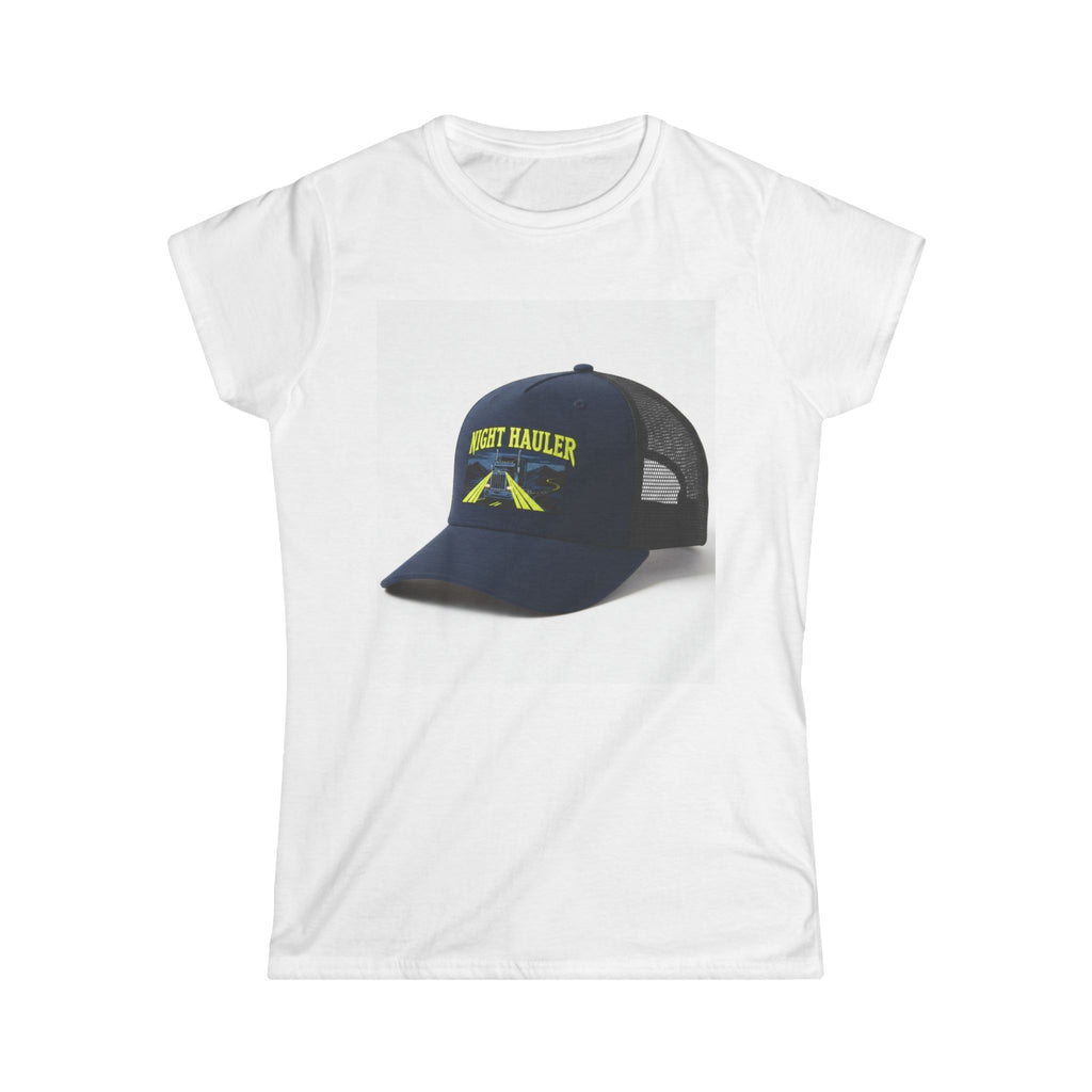 Women's Tee — 'Just Hauler' Trucker Hat Graphic