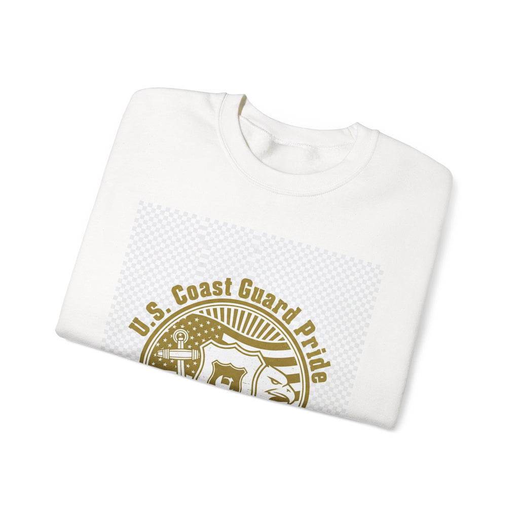 Crewneck Sweatshirt — U.S. Coast Guard Pride Gold Emblem