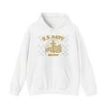 U.S. Navy Anchor Hoodie — Vintage Gold Military Emblem Pullover