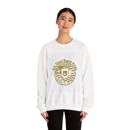 Crewneck Sweatshirt — U.S. Coast Guard Pride Gold Emblem