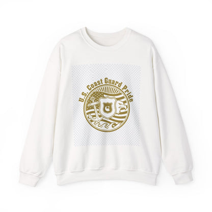 Crewneck Sweatshirt — U.S. Coast Guard Pride Gold Emblem