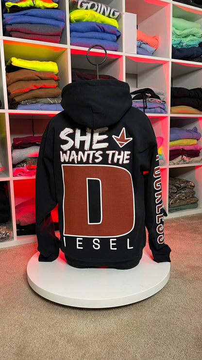 She Wants the Diesel | Funny Country Hoodie