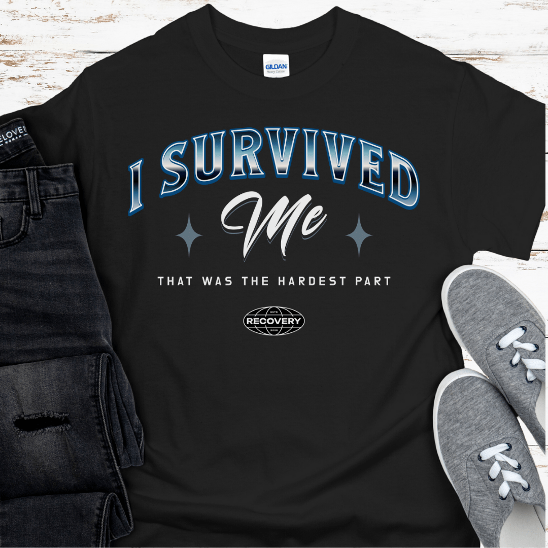 Custom Recovery T-Shirt | Inspiring Sobriety |  I Survived Me